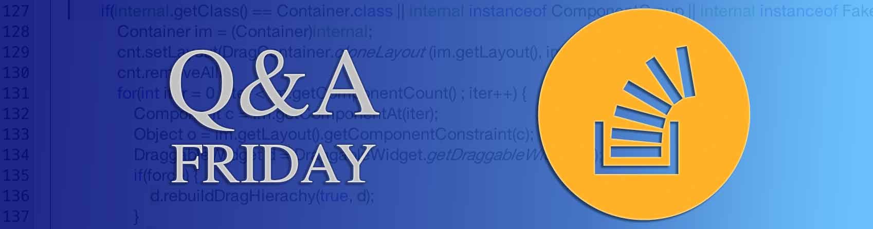 Questions of the Week XXII